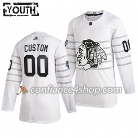 Adidas Maillot de Hockey Chicago Blackhawks Personnaliser Blanc 2020 NHL All-Star Authentic - Enfant